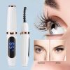 Rechargeable Electric Heated Eyelash Curler Digital Display Eyelash Curler Beauty Makeup Tool 3 Gears Temperature Control