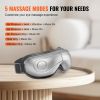 VEVOR Heated Eye Massager Eye Care Device 5 Modes Bluetooth Music 180° Foldable