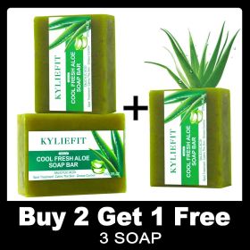 Degreaser Soaps Fresh Limon Aloe Vera Cleansing Acne Treatment Bath Handmade Soap, Brightening Moisturizer Body Scrubs (Color: Buy 2 Get 1 Free)