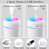 Colorful Cool Mini Humidifier; Aromatherapy Essential Oil Diffusers; Cool Mist Humidifiers; Aroma USB Personal Desktop Humidifier for Bedroom; Car; Of